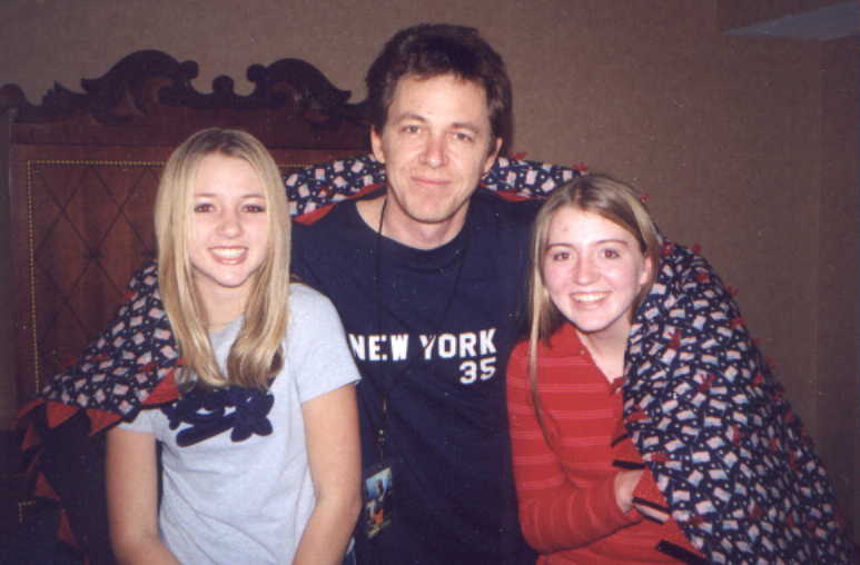 Siri, Dominic, and Heidi on Dec. 14, 2001 in Las Vagas with the blanket we made Dominic! 